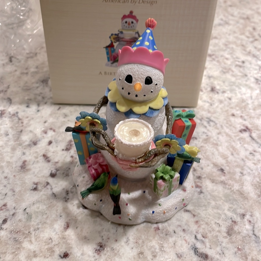 Lenox “A Birthday Surprise” Snowman Figurine
